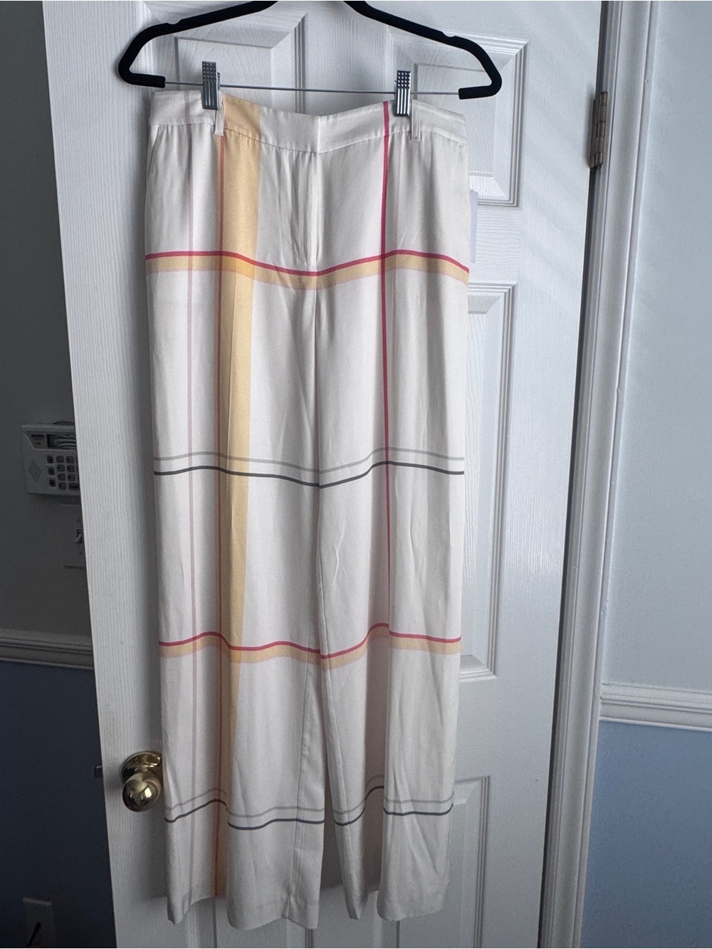 Equipment Arwen Trouser Pants Size 6 NWT Plaid Wide Leg High Rise $395 MSRP